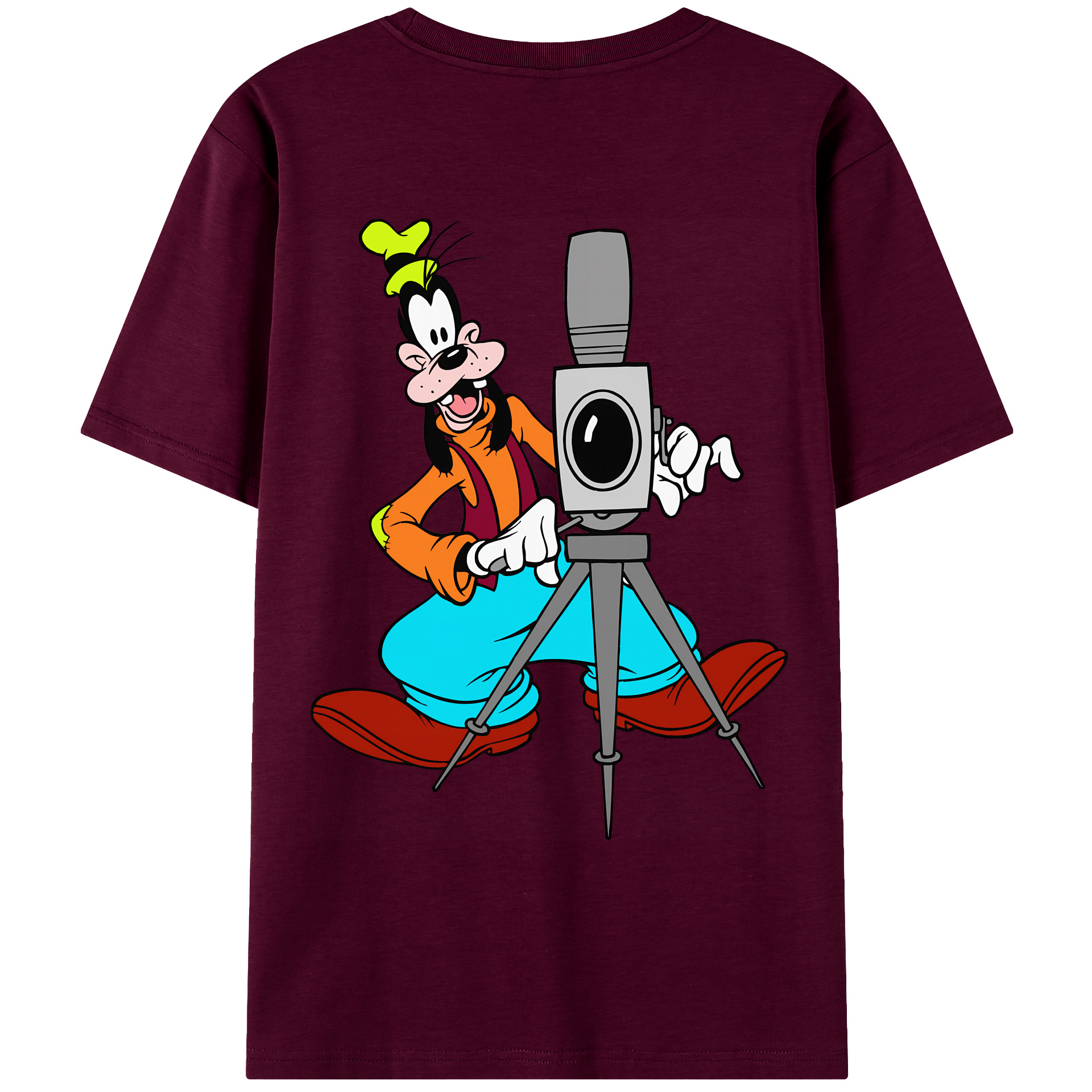 （画像用） ミッキーマウス Mickey Mouse レディース半袖Tシャツ(バックプリント)